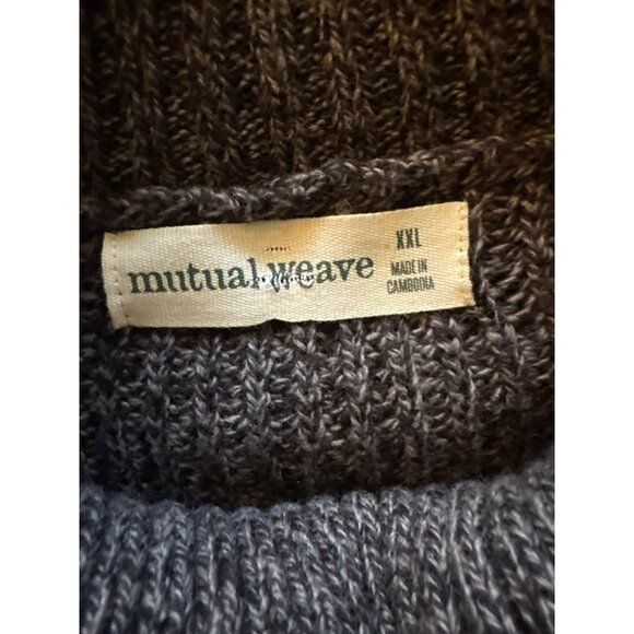 NWT Mutual Weave Men's Turtleneck Knit Cotton/Nylon/Wool Blend Sweater Size XXL - Picture 3 of 7